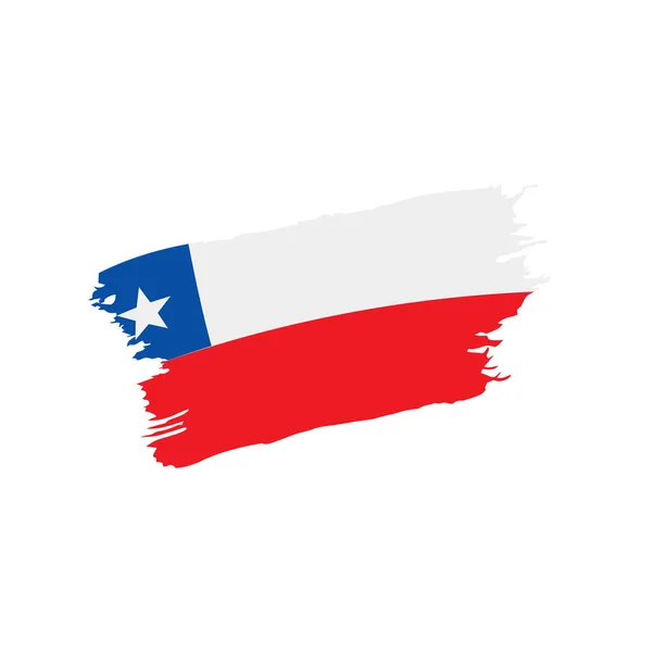 Bendera Chile, ilustrasi vektor - Stok Vektor
