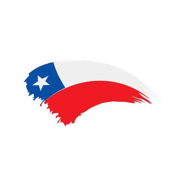 Bandera de Chile, vector de ilustración — Archivo Imágenes Vectoriales