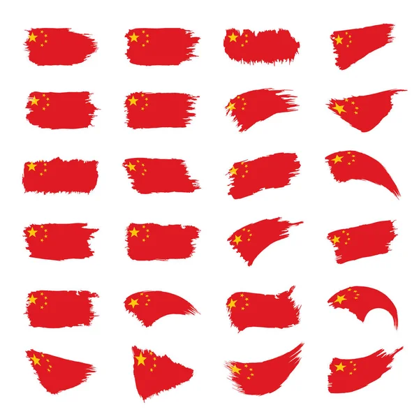China flag, vector illustration — Stock Vector