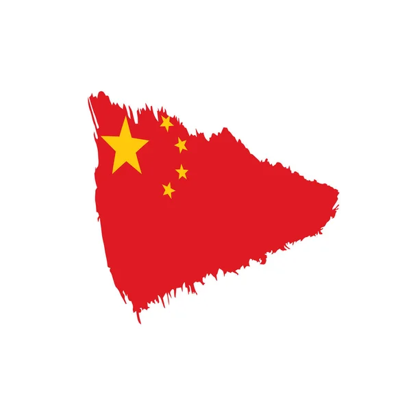 Bandiera della porcellana, illustrazione vettoriale — Vettoriale Stock