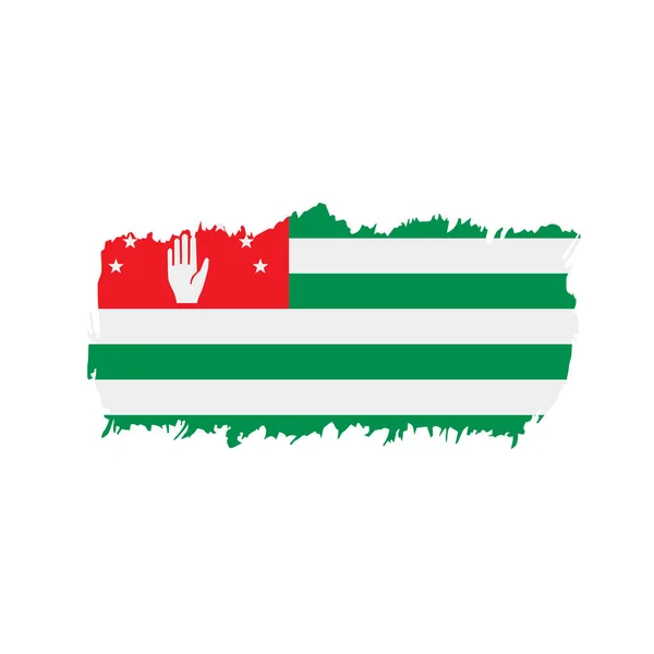 Bandera de Abjasia, ilustración vectorial — Vector de stock