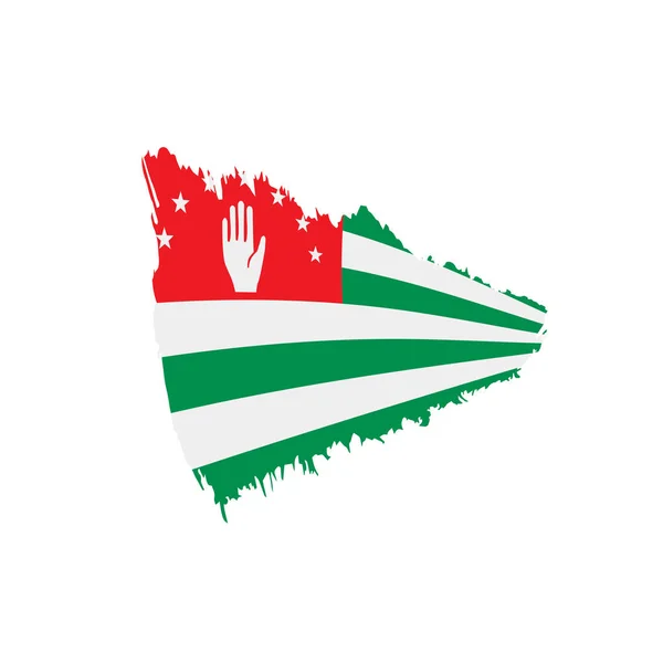 Vlajka Abcházie, vektorové ilustrace — Stockový vektor
