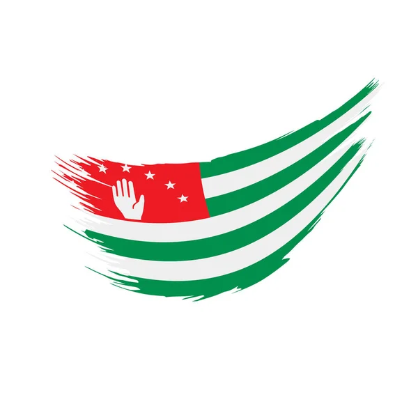 Abházia zászló, vektoros illusztráció — Stock Vector
