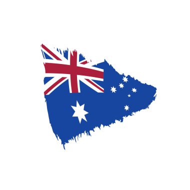 Avustralya bayrağı, vektör illüstrasyonu