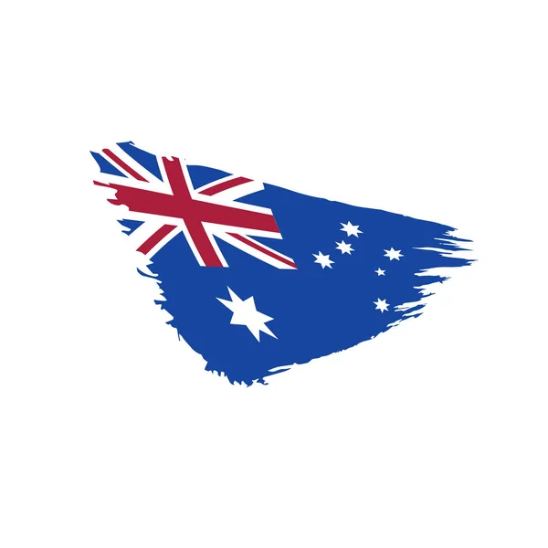 澳大利亚国旗，矢量图解 — 图库矢量图片