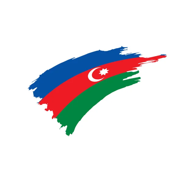 Azerbajdzjan flagga, vektor illustration — Stock vektor