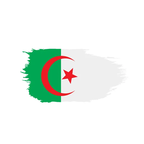 Vlag van Algerije, vectorillustratie — Stockvector