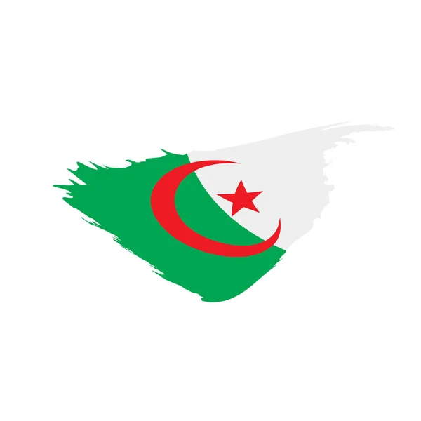 Argelia bandera, vector ilustración — Archivo Imágenes Vectoriales