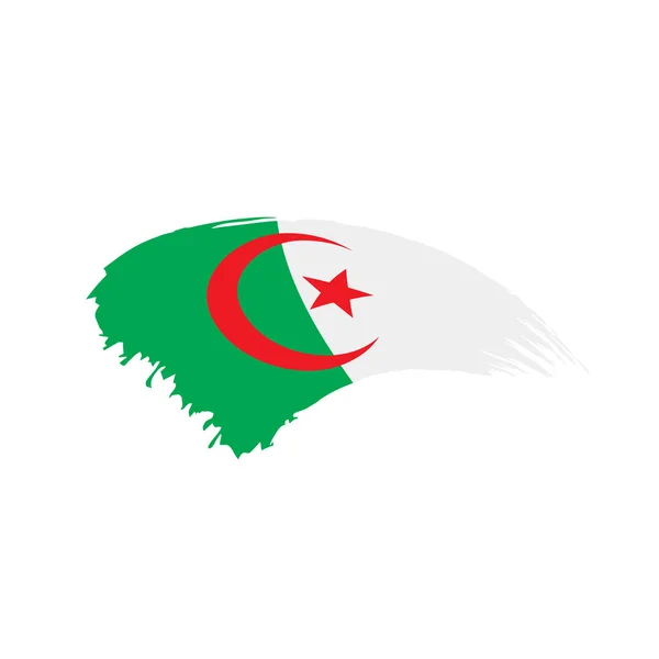 Drapeau Algérie, illustration vectorielle — Image vectorielle