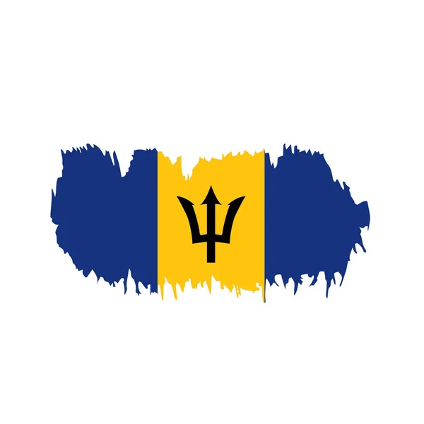 Barbados Flagge, Vektorabbildung — Stockvektor