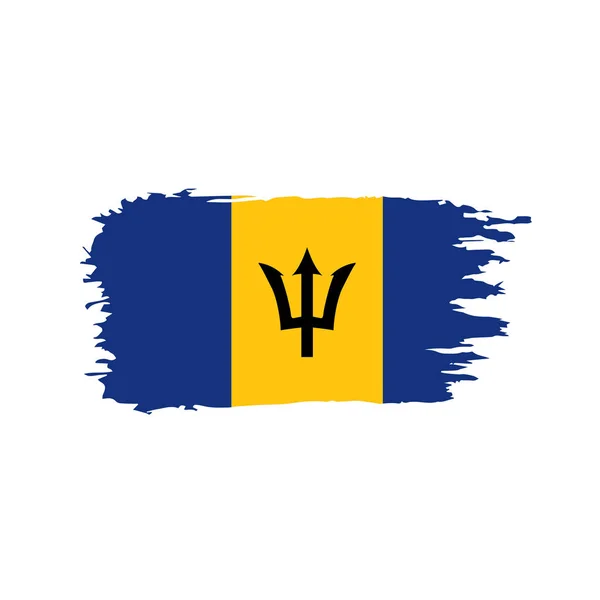 Barbados flag, vector illustration — Stock Vector