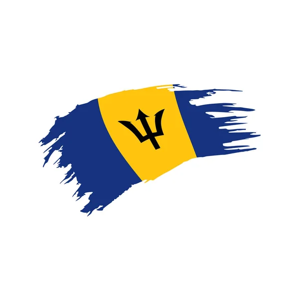 Barbados Flagge, Vektorabbildung — Stockvektor