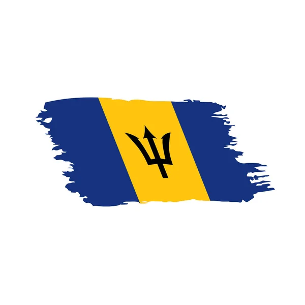 Barbados Flagge, Vektorabbildung — Stockvektor