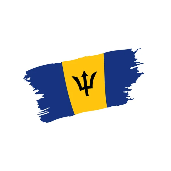 Barbados Flagge, Vektorabbildung — Stockvektor