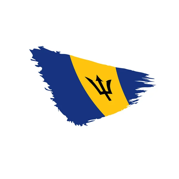 バルバドスの旗ベクトルイラスト — ストックベクタ