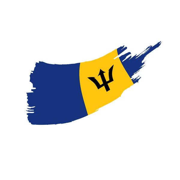 Barbados Flagge, Vektorabbildung — Stockvektor