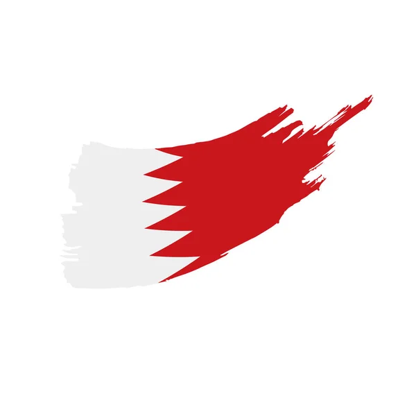 Flaga bahrajnu, ilustracja wektora — Wektor stockowy