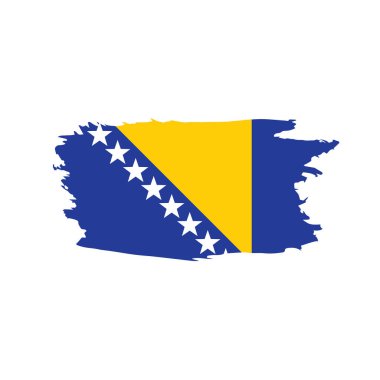 Bosna-Hersek bayrağı, vektör çizim
