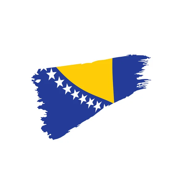 Bósnia e Herzegovina bandeira, ilustração vetorial —  Vetores de Stock