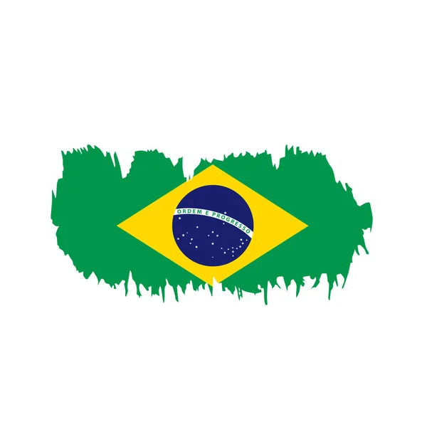 Бразильський прапор, Векторні ілюстрації — стоковий вектор