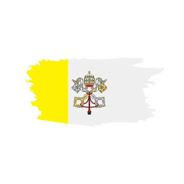 Vaticaan vlag, vectorillustratie — Stockvector