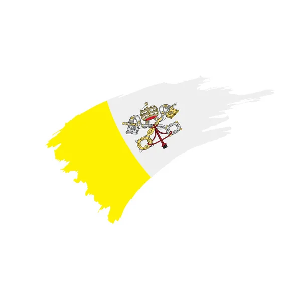 Vatikanische Flagge, Vektorillustration — Stockvektor