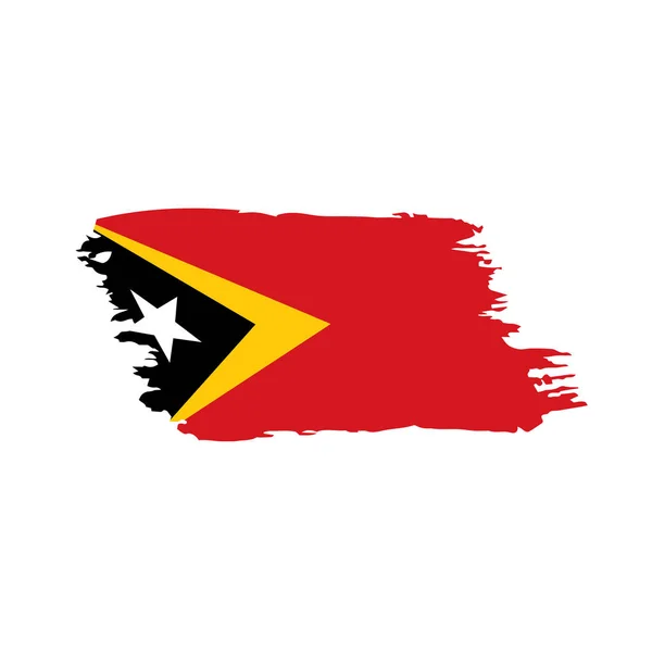 Kelet-timor zászló, vektoros illusztráció — Stock Vector