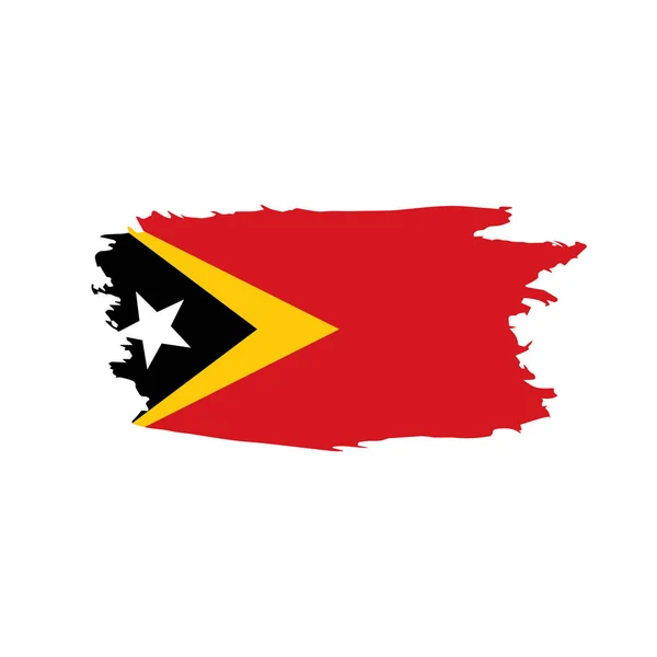 East timor flag, vector illustration — Stock Vector