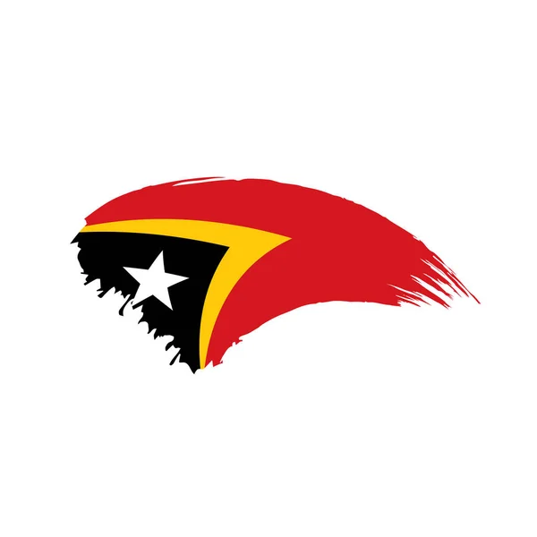 Bandeira timor leste, ilustração vetorial — Vetor de Stock