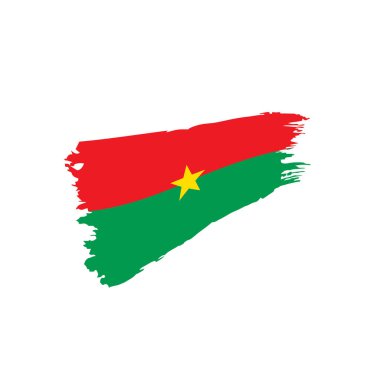 Burkina Faso bayrak, vektör çizim