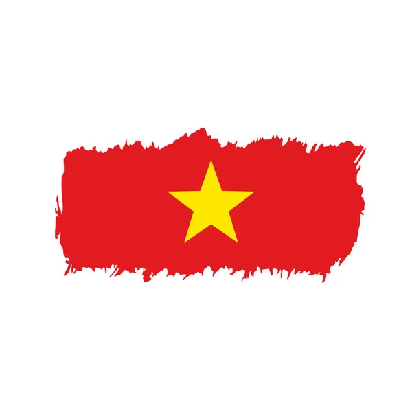 ベトナム国旗ベクトルイラスト — ストックベクタ