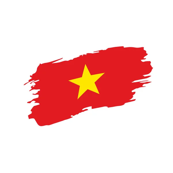 Bandera de Vietnam, vector de ilustración — Vector de stock