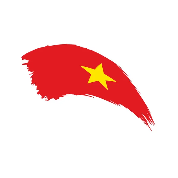 Wietnamska flaga, ilustracja wektora — Wektor stockowy