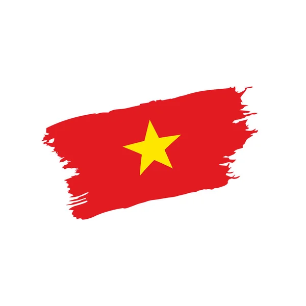 Bandera de Vietnam, vector de ilustración — Vector de stock