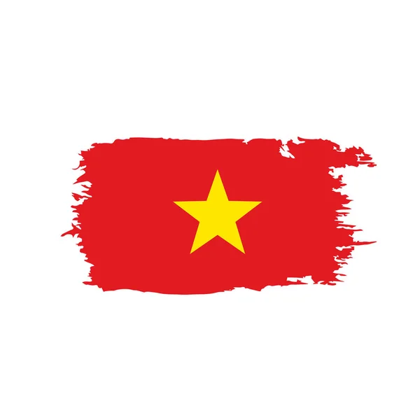 Bandera de Vietnam, vector de ilustración — Vector de stock