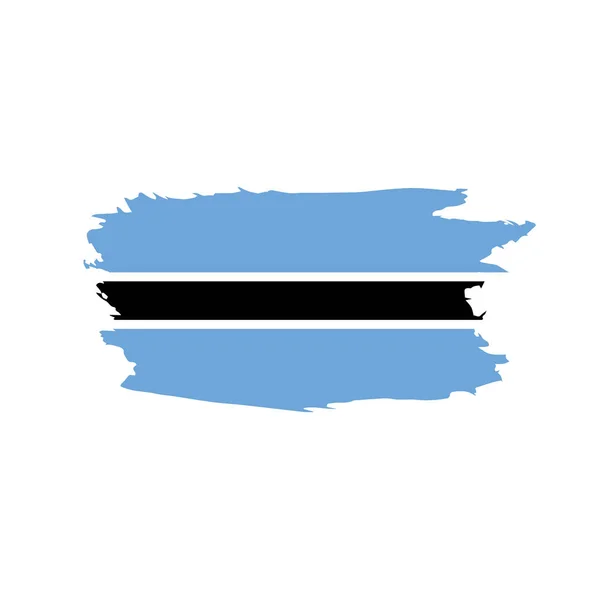 Botswana flag, vector illustration — Stock Vector