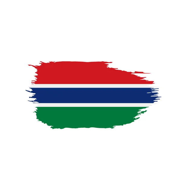 Gambia flag, illustrazione vettoriale — Vettoriale Stock