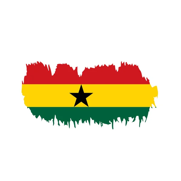 Vlajka Ghany, vektorové ilustrace — Stockový vektor