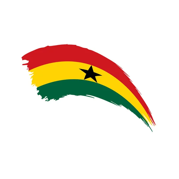 Bandera de Ghana, vector de ilustración — Archivo Imágenes Vectoriales