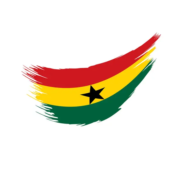 Bandeira do Gana, ilustração vetorial —  Vetores de Stock