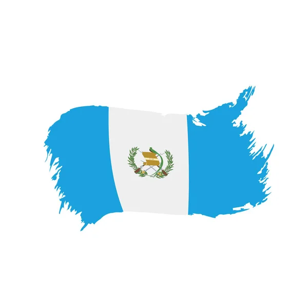 Guatemaltekische Flagge, Vektorillustration — Stockvektor