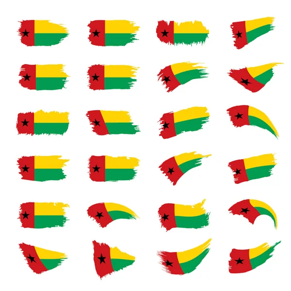 Guinea-Bissau-Flagge, Vektorillustration — Stockvektor