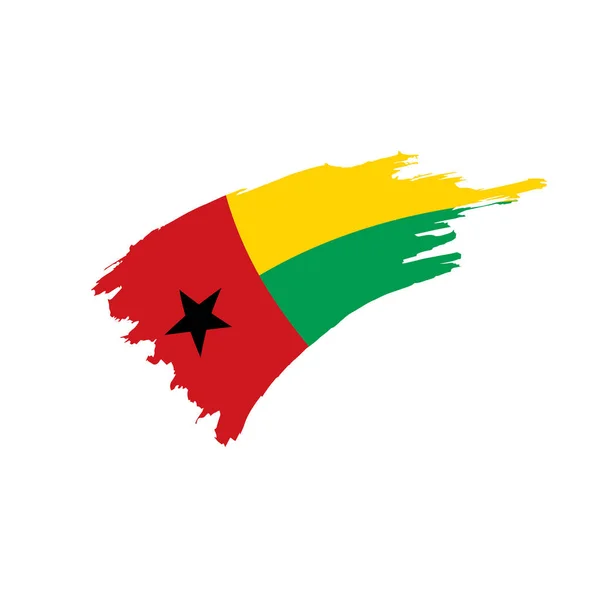 Guinea Bissau flag, vector illustration — Stock Vector