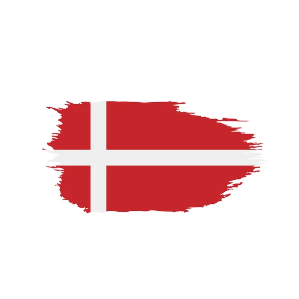丹麦国旗，矢量图解 — 图库矢量图片