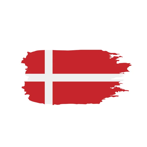 Denmark flag, vector illustration — Stock Vector