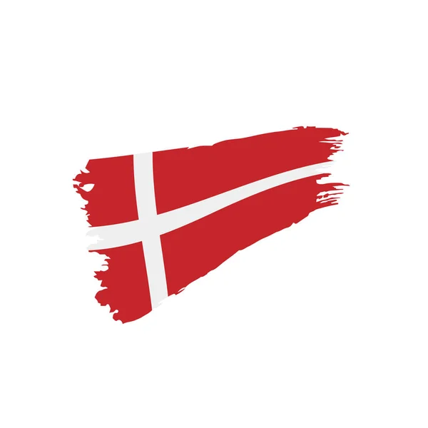 덴마크 국기 , vector illustration — 스톡 벡터