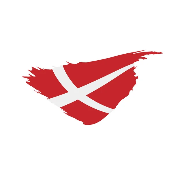 Dinamarca bandera, ilustración vectorial — Archivo Imágenes Vectoriales