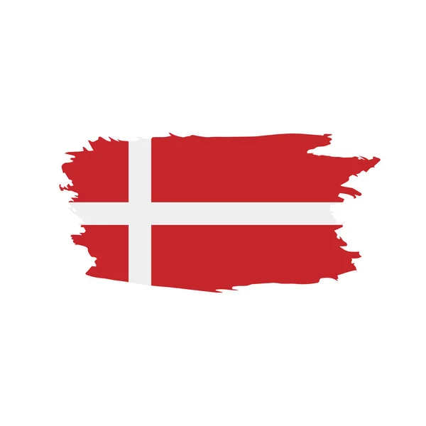 Dinamarca bandeira, ilustração vetorial — Vetor de Stock