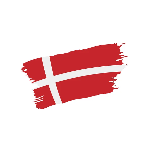 Danimarca bandiera, illustrazione vettoriale — Vettoriale Stock