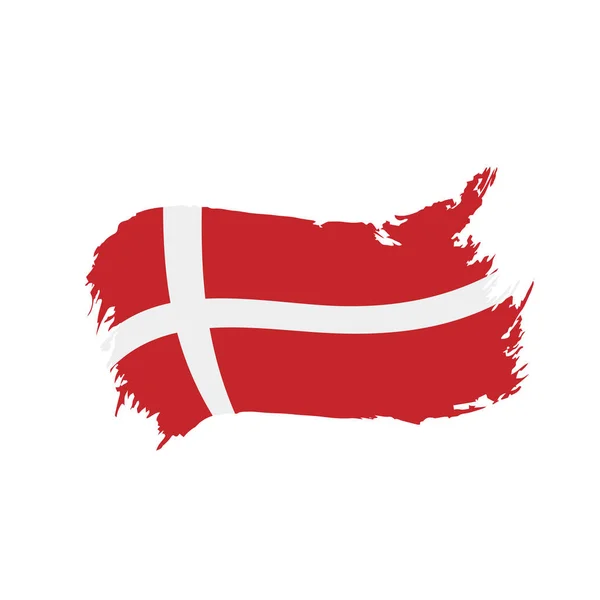 Denmark flag, vector illustration — Stock Vector